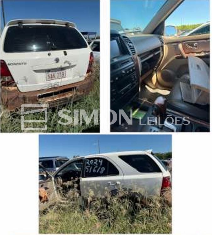SUCATA: Espécie: Placa: NAK278 - Veículo Kia Sorento, placa paraguaia NAK278, ano 2003, cor branca. 