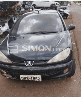 Veículo PEUGEOT/206 16 HOLID FX, ano/mod. 05/06, flex, cor predominante preta, placas DRS-4852/PR, R