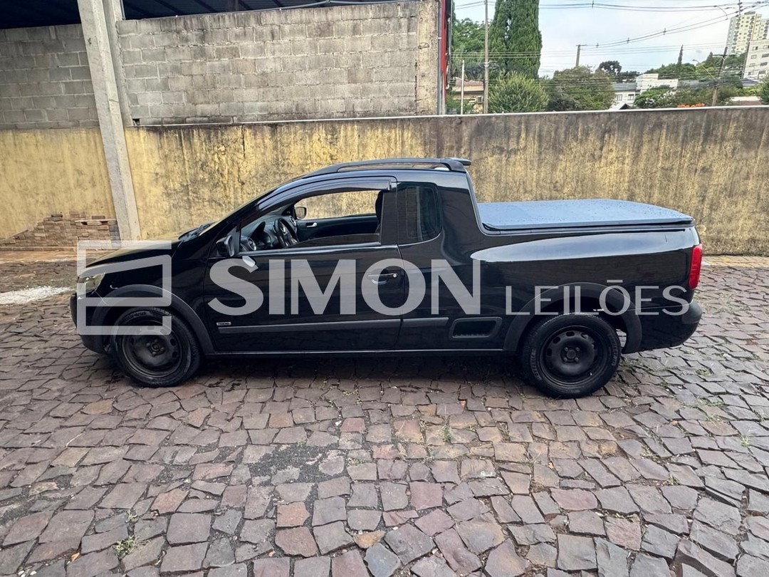 VW/SAVEIRO 1.6 CE, 10/10, álcool/gasolina, preta, Placa: A*****1. (Depósito: Com o leiloeiro, sito n