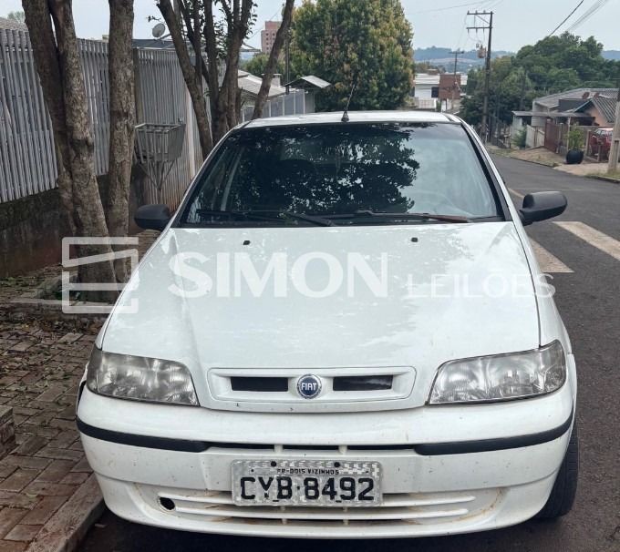 A) I/FIAT SIENA EX, ano 2001, cor branca, gasolina, placa CYB-8492, renavam 00759784930, veículo em 