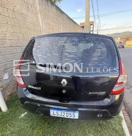 RENAULT/SANDERO PRI 16, ano/mod. 2008, ALCOOL/GASOLINA, cor preta, Placa: LSJ-2D55, Chassi: 93YBSR2T