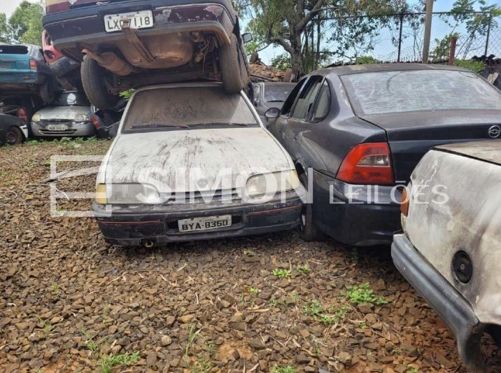 1) SUCATA INSERVÍVEL: 01 GM/Monza GL, branco, álcool, ano/mod. 1994, Placas: BYA-8350, Chassi: 9BGJG