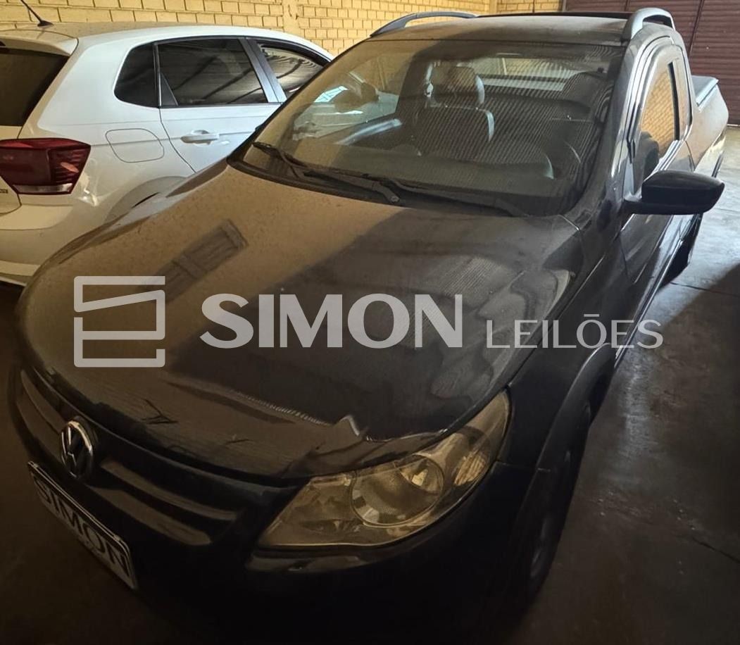 VW/SAVEIRO 1.6 CE, 10/10, álcool/gasolina, preta, Placa: A*****1.

