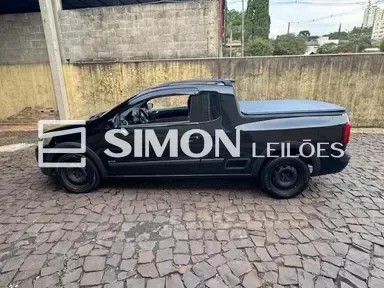 VW/SAVEIRO 1.6 CE, 10/10, álcool/gasolina, preta, Placa: A*****1. (Depósito: Com o leiloeiro, sito n