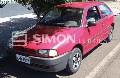 Veículo Gol CL1.8 MI, 1997/1997, vermelho, Renavam: 0067.831185-4, Chassi: 9BWZZZ377VP532570, Placa: